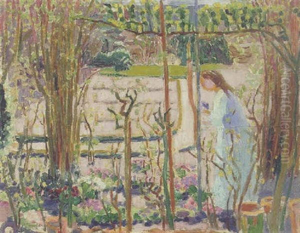 Femme Dans Un Jardin Oil Painting by Maurice Denis