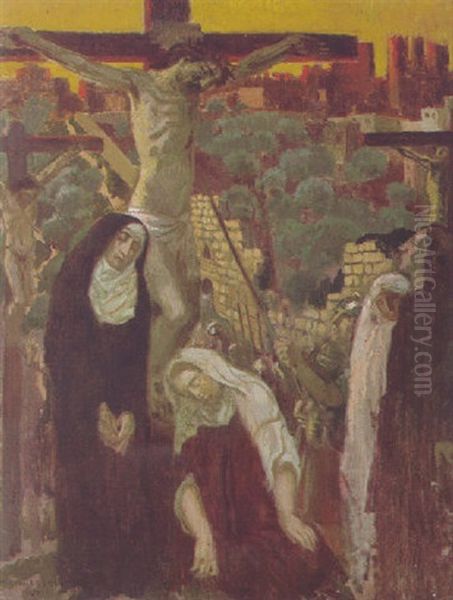 Le Sacre Coeur Cruxifie Oil Painting by Maurice Denis