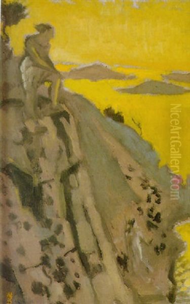 Seascape In Brittany Oil Painting by Maurice Denis