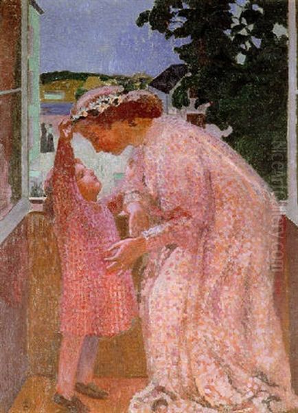 La Couronne De Marguerites Oil Painting by Maurice Denis