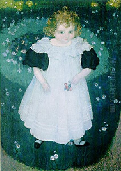 Portrait De Jacqueline Fontaine, Enfant Oil Painting by Maurice Denis