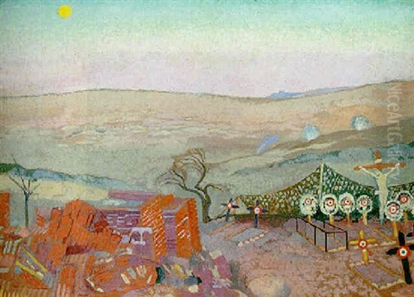 Vue Prise A Benay Oil Painting by Maurice Denis