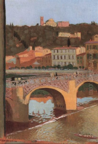 Florence, Ponte Alle Grazie Oil Painting by Maurice Denis