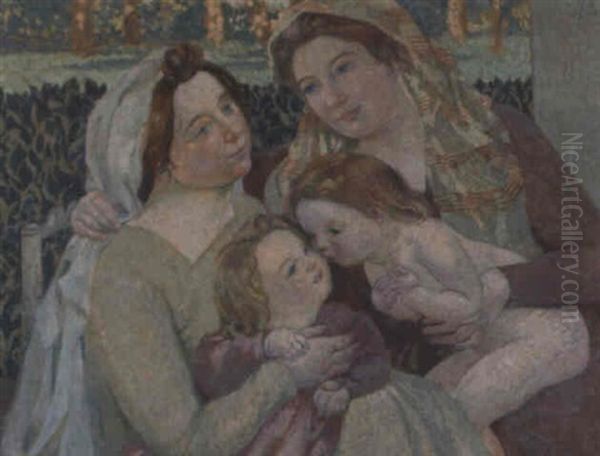 La Sainte Famille (die Heilige Familie) Oil Painting by Maurice Denis