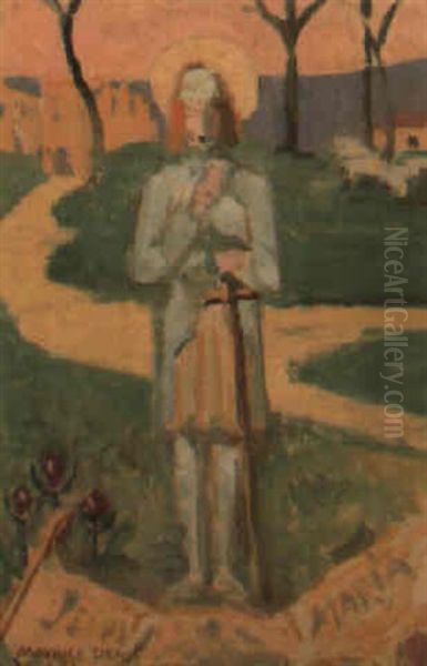 Study Of A Saint Oil Painting by Maurice Denis