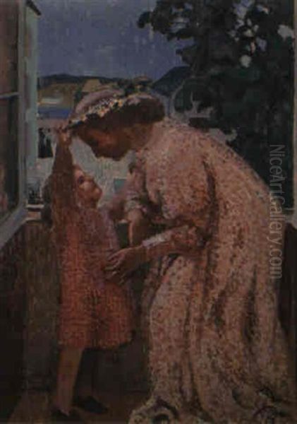 La Couronne De Marguerites Oil Painting by Maurice Denis