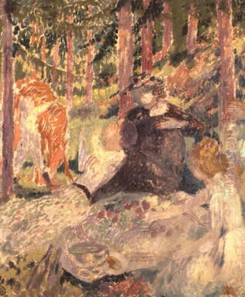 Pique-nique En Foret Oil Painting by Maurice Denis