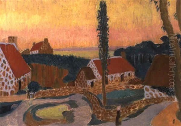 La Mare Aux Toots Rouges Oil Painting by Maurice Denis