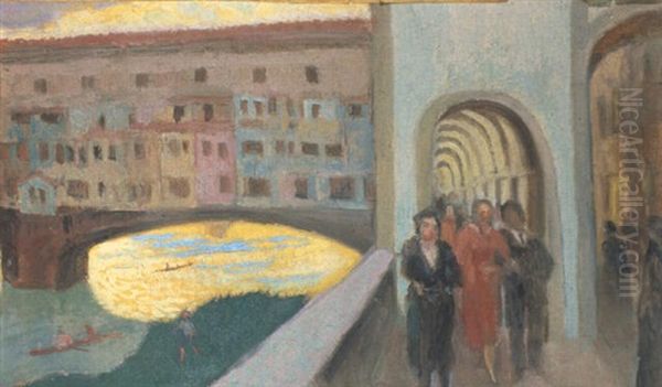 Ponte Vecchio Oil Painting by Maurice Denis