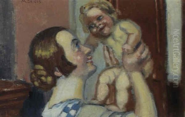 Mutter Mit Kind Oil Painting by Maurice Denis