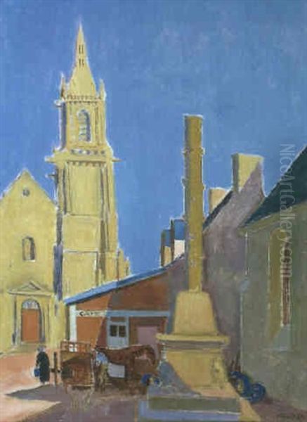 Eglise De Plouaret Oil Painting by Maurice Denis