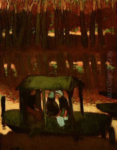 Souvenir De Soir I Oil Painting by Maurice Denis