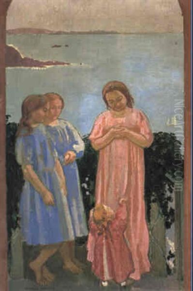 L'attente De L'enfant Oil Painting by Maurice Denis