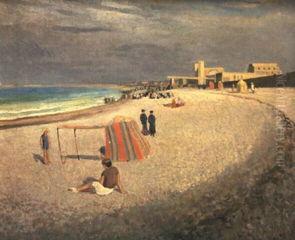 Scene De Plage Oil Painting by Maurice Denis