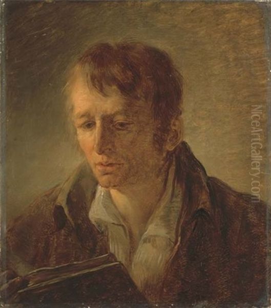 Autoportrait Oil Painting by Simon-Joseph-Alexandre Clement Denis