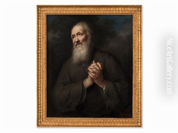 Praying Hermit Oil Painting by Balthazar Denner