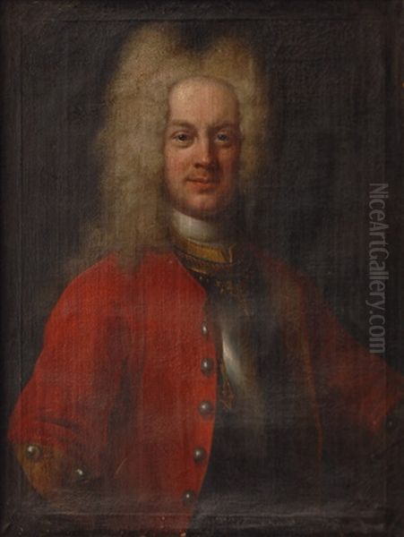 King Christian Vi Of Denmark Oil Painting by Balthazar Denner