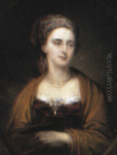 Mrs Eliza Morris Moore Oil Painting by Stephen Poyntz Denning