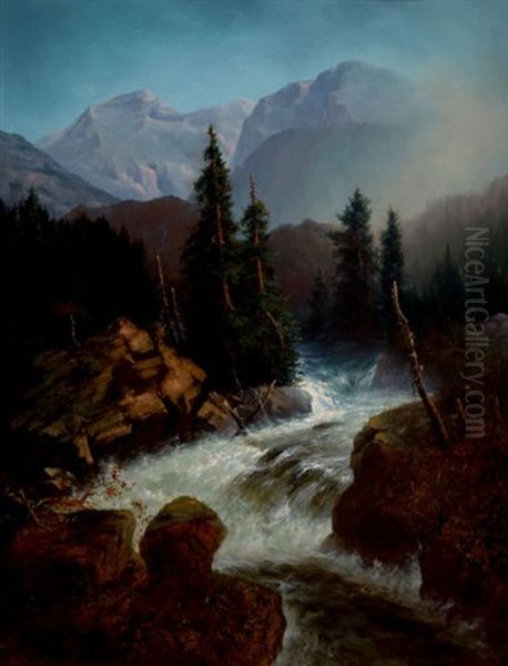 After The Rain, Mt. Shasta Oil Painting by Gideon Jacques Denny