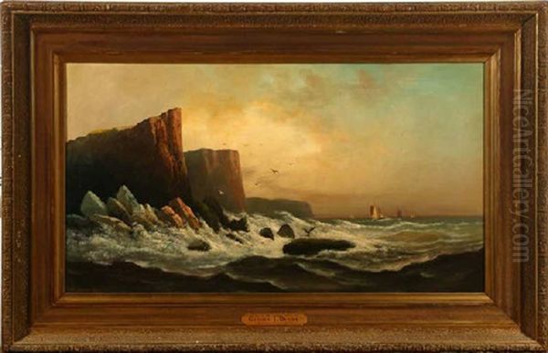 Evening On The Pacific Coast Oil Painting by Gideon Jacques Denny