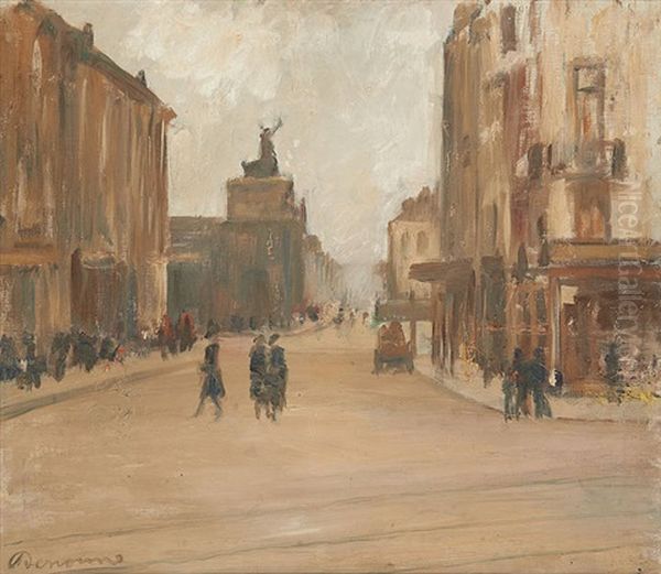 Gare Du Midi, Vue Du Boulevard by Alexandre Denonne