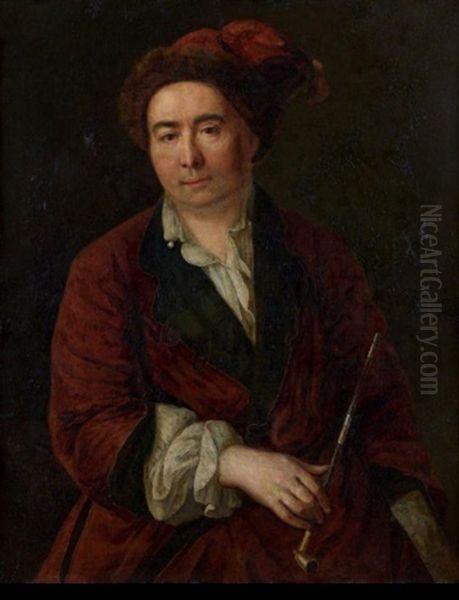 Portrait De Monsieur Bizot Oil Painting by Pierre-Simon Dequoy