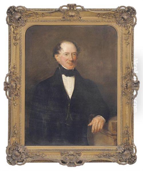 Portrait Of Mr. Palston Oil Painting by Alfred Thomas Derby