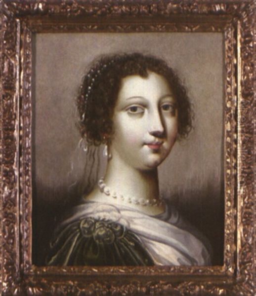 Portrait D'une Jeune Femme Oil Painting by Claude Deruet