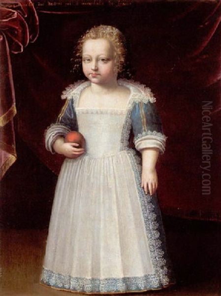 Portrait Of A Young Boy (francois Hannibal, Duke Of Destres, Marechale Of France?) Oil Painting by Claude Deruet