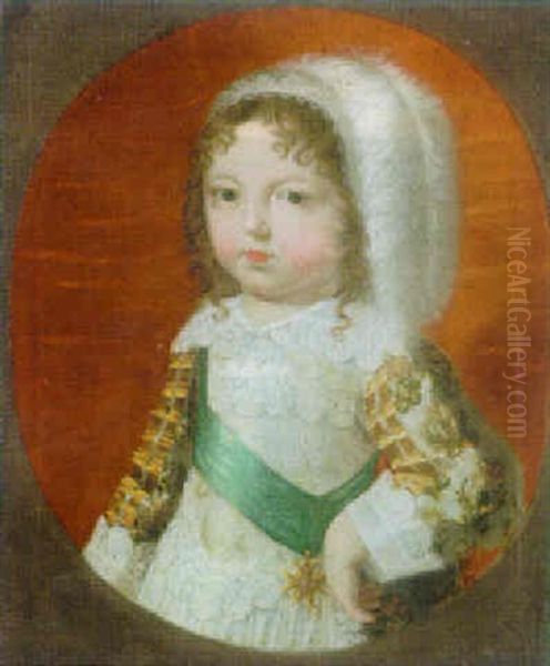 Portrait Of Louis Xiv As A Child Oil Painting by Claude Deruet