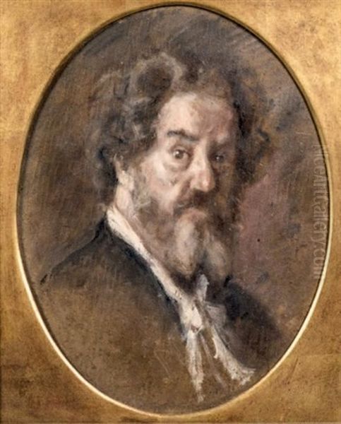 Autoportrait Oil Painting by Marcellin Gilbert Desboutin