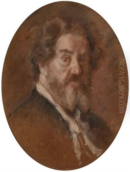 Autoportrait Oil Painting by Marcellin Gilbert Desboutin