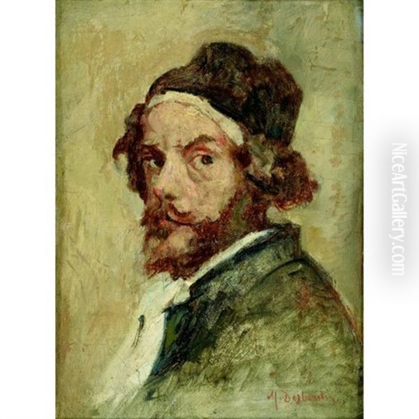 Autoportrait Oil Painting by Marcellin Gilbert Desboutin