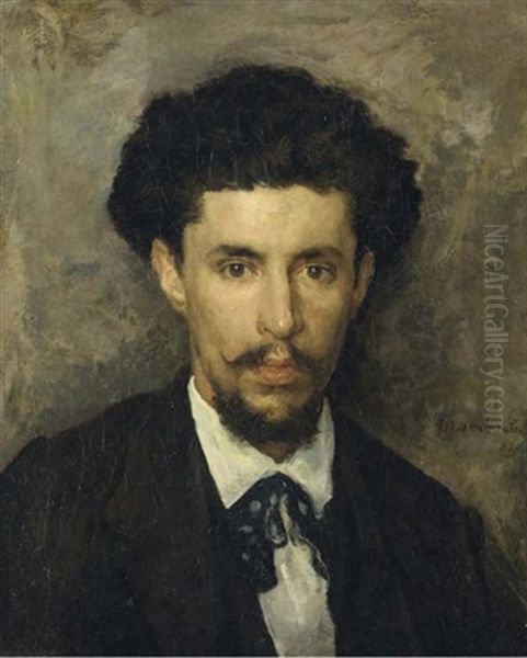 Portrait D'un Artiste Oil Painting by Marcellin Gilbert Desboutin