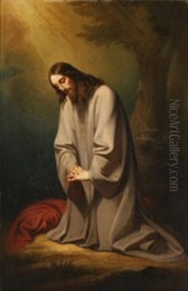 Christ Oil Painting by Melchior Paul Von Deschwanden