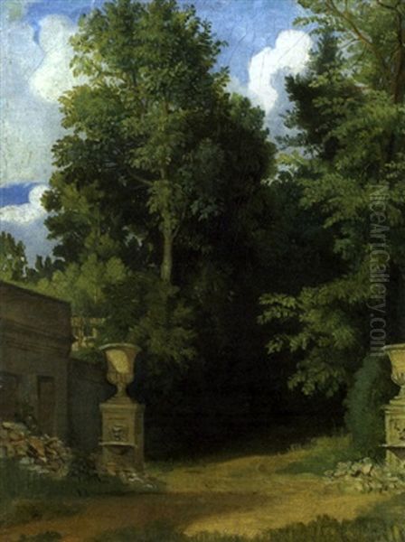 Villa Borghese Oil Painting by Alexandre Desgoffe