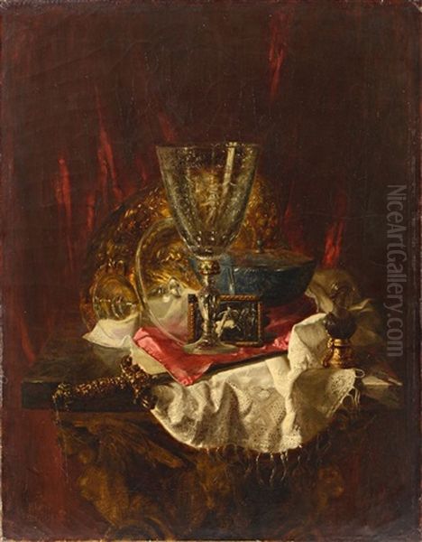 Nature Morte A L'assiette by Blaise Alexandre Desgoffe