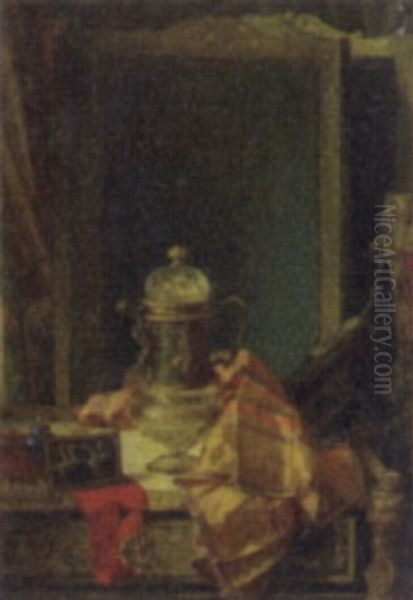 Still Life With Objects Of Vertu Oil Painting by Blaise Alexandre Desgoffe