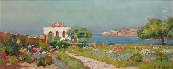 Bord De Mer Oil Painting by Eugene F. A. Deshayes