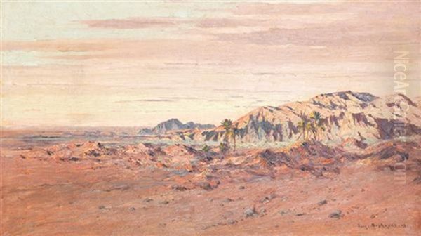 Paysage D'algerie Oil Painting by Eugene F. A. Deshayes