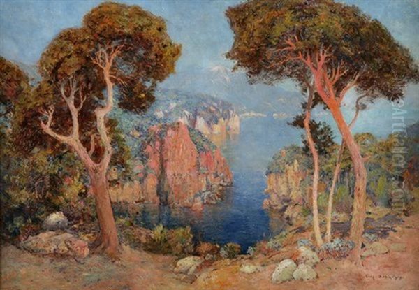 Calanques Vers Bougie Oil Painting by Eugene F. A. Deshayes