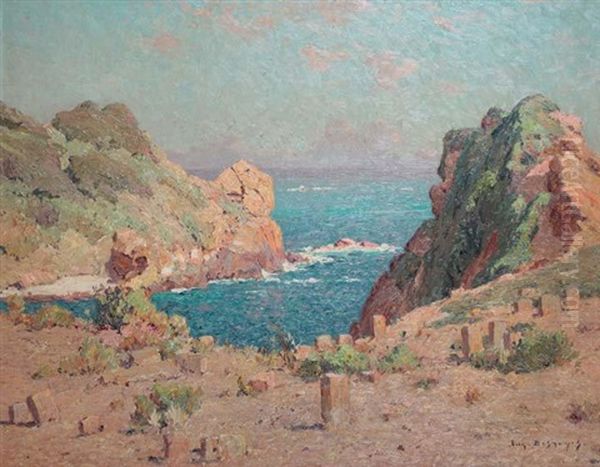 Bord De Mer Mediterraneen Oil Painting by Eugene F. A. Deshayes