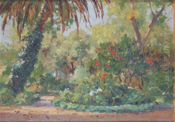 Le Jardin D'essai A Alger by Eugene F. A. Deshayes