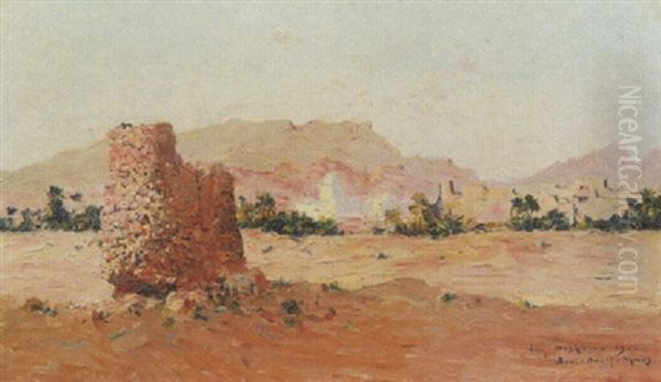 Beni-ounif Oil Painting by Eugene F. A. Deshayes