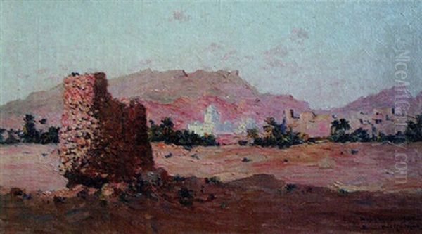 Beni-ounif Oil Painting by Eugene F. A. Deshayes