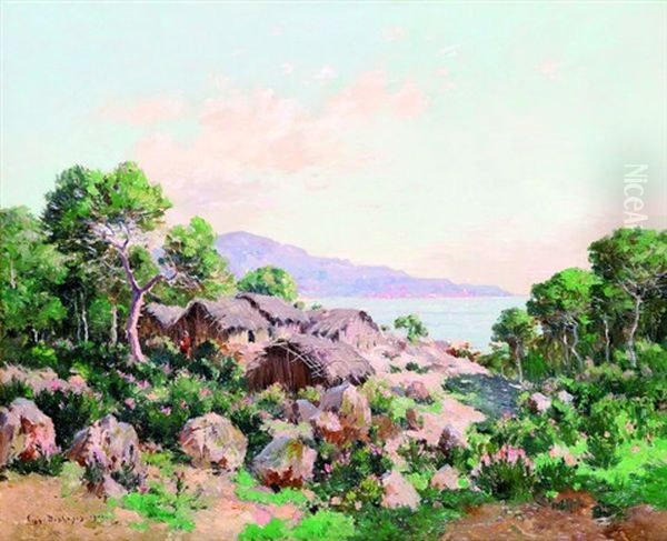 Vue De Tipasa Oil Painting by Eugene Deshayes