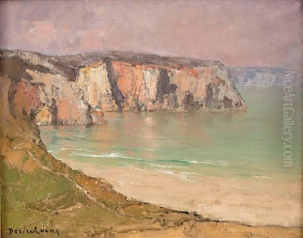 Bord De Mer Oil Painting by Louis Marie Desire-Lucas