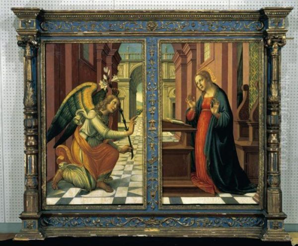 The Annunciation Oil Painting by Arcangelo Di Jacopo Del Sellaio