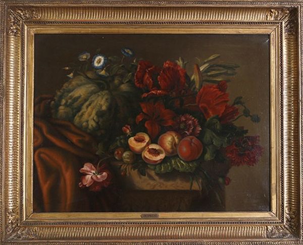 Nature Morte Aux Fleurs Oil Painting by Jean Baptiste Desprest