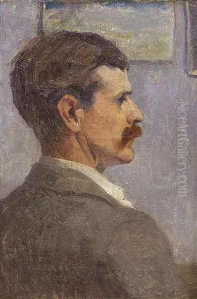 Portrait Of John Saxton by Louis Paul Dessar